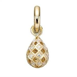 NEW STORY JEWELLERY women's harlequin drop charm in gold